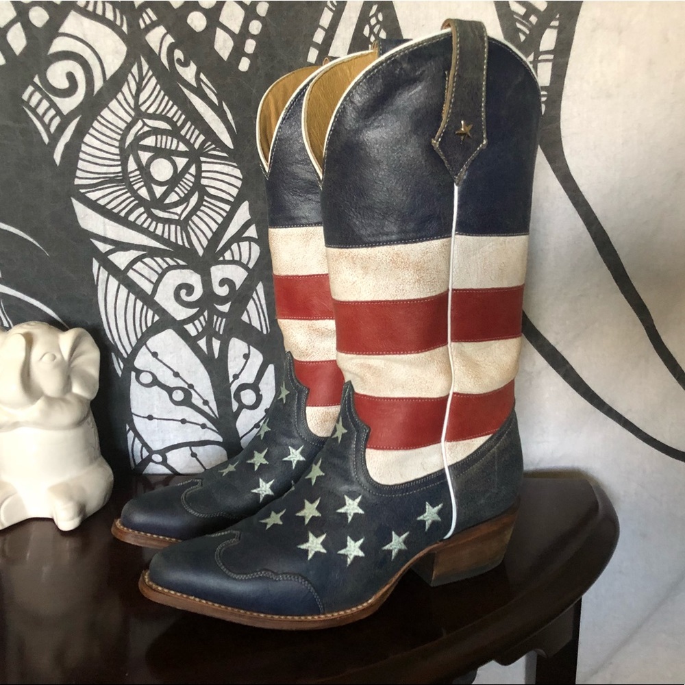 American Flag Cowgirl Boots! 🇺🇸